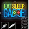 Forever Light Neon Plexi Led Eat Sleep Game Multicolor FPNE33