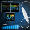 Forever Light Neon Plexi Led Eat Sleep Game Multicolor FPNE33