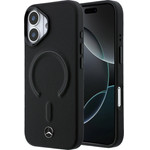 MERCEDES Pu Leather 3D Magsafe Case For Iphone 17 Black - (MEHMP17S25PEMMOK)