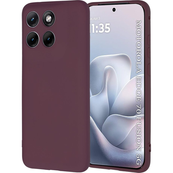 Techsuit - Softflex - Motorola Edge 70 Fusion - Plum Red