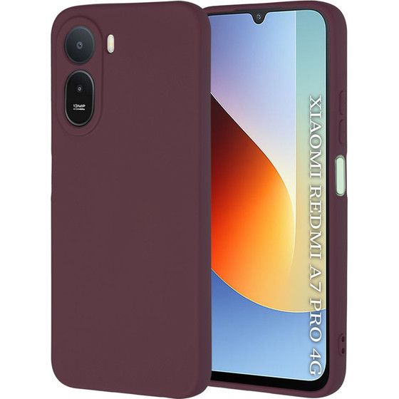 Techsuit - Softflex - Xiaomi Redmi A7 Pro 4G - Plum Red