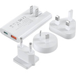 Choetech PD6011 65W Gan Ultra USB-C + USB-A Wall Charger - White - (Choetech PD6011 65 W Gan Ultra USB-C + USB-A)