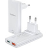 Choetech PD6011 65W Gan Ultra USB-C + USB-A Wall Charger - White - (Choetech PD6011 65 W Gan Ultra USB-C + USB-A)