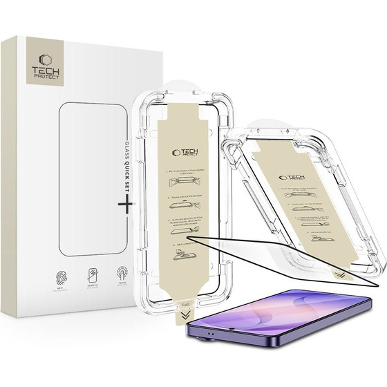Tech-Protect Quick Set AR+ Anti-Reflective Glass For Samsung Galaxy S26 Ultra - Black - (29577-0)