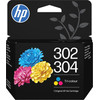 HP No 302_304 Tri-Color Original Ink Crtg 100 Pgs - (B7RT6AE)