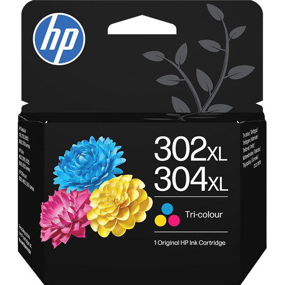 HP 302XL_304XL Tri-Clr Original Ink Crtg - (B7RT8AE)
