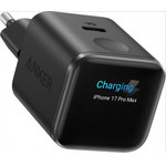 Anker Wall Charger Nano Charger Display, 45W, 3A, 1 x USB-C, Black - (A121DG11)
