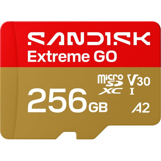 Sandisk Microsdxc Memory Card Extreme Go Android A2, 256Gb, Class 10 / UHS-1 U1 - (SDSQXGN-256G-GN6MN)
