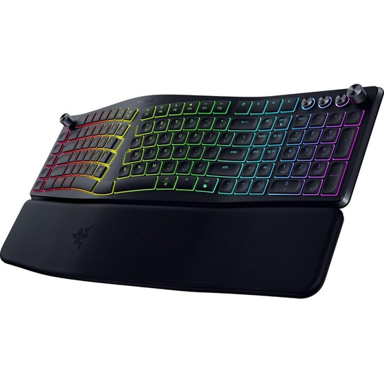 Razer Pro Type Ergo - Split Keyboard - Low Profile - Wrist Rest - Ai Prompt Master - Rgb - Macros - (RZ03-05440100-R3M1)