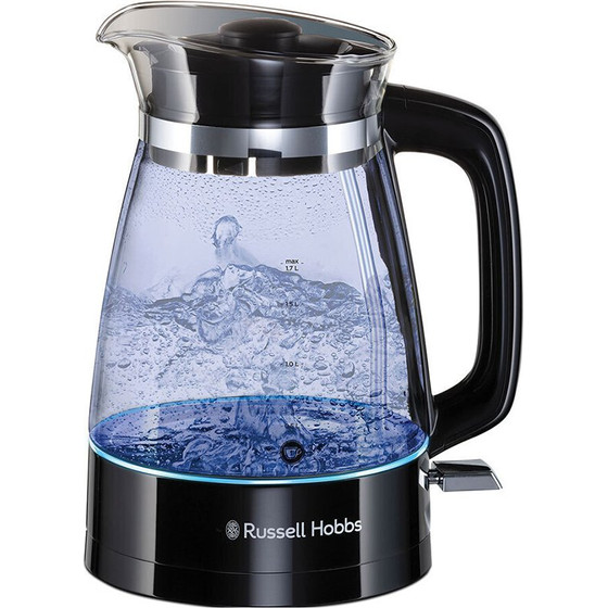 Russell Hobbs Classic Glass Kettle 1.7lt 2400W Black - (26080-70)