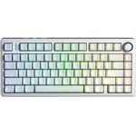 Aula Wireless Gaming Mechanical Keyboard F75HE - Black King Magnetic Switch [Linear] (English US), White - (F75HE-BKS-WH)