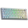 Aula Wireless Gaming Mechanical Keyboard F75HE - Black King Magnetic Switch [Linear] (English US), White - (F75HE-BKS-WH)