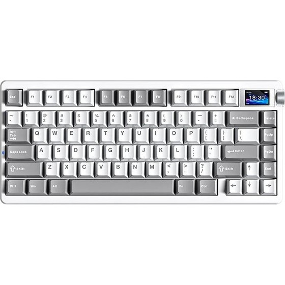 Aula Wireless Gaming Mechanical Keyboard Nova 75 - Star Vector Switch [Linear] (English US), White - (NOVA75-SV-WH-GR)