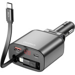 Choetech ��������� ����������� ������� �������� �� ����� ����� Usb A & Usb C & ������������ Retractable ������� 105W ������ ���� - (TC0033)