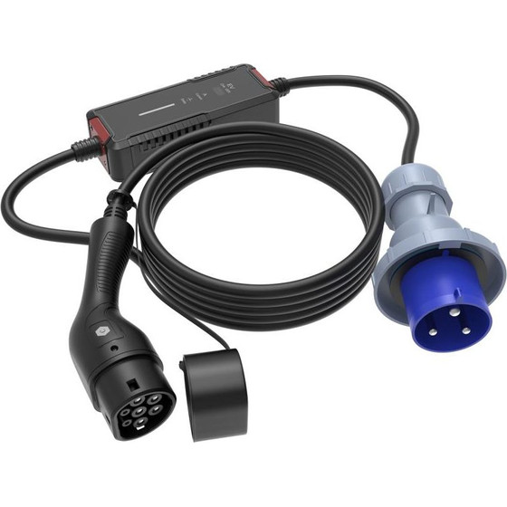 Choetech ������� ������� �������� ����������� Ev 7KW/ 240V/ 32A �� ������� Type 2 - Blue Cee & ����� Led ����� - (ACG17)