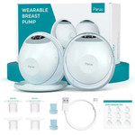 MOMCOZY Paruu P20 HANDS-Free Wearable Breast Pump Green Double Pack - (BP352-GE12BA-A)