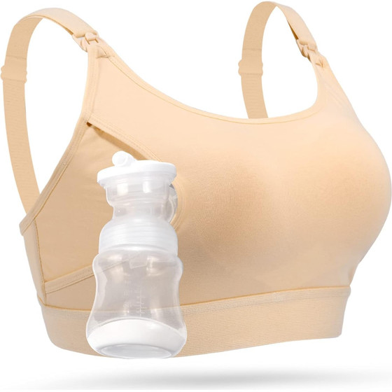 MOMCOZY YN08 HANDS-Free Pumping Bra Skin Xl - (HF008-SK11XL-D)