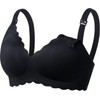 MOMCOZY YN46 Seamless Support Floral Nursing Bra Black 2XL - (FB086-BL02XL-A)