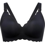MOMCOZY YN46 Seamless Support Floral Nursing Bra Black M - (FB086-BL000M-A)