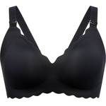 MOMCOZY YN46 Seamless Support Floral Nursing Bra Black S - (FB086-BL000S-A)