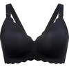 MOMCOZY YN46 Seamless Support Floral Nursing Bra Black Xl - (FB086-BL01XL-A)