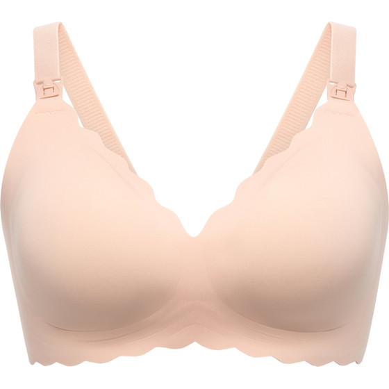 MOMCOZY YN46 Seamless Support Floral Nursing Bra Skin S - (FB086-SK000S-A)
