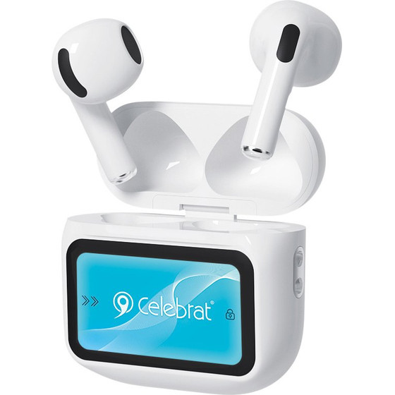 Celebrat Earphones �� ���� �������� True Wireless, 13mm, 25/300mAh, ����� - (W76)