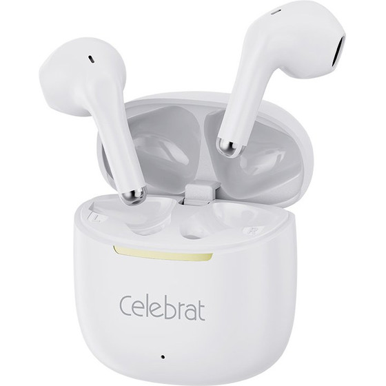 Celebrat Earphones �� ���� �������� W79, True Wireless, 13mm, 30/300mAh, ����� - (W79-WH)