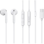 Celebrat Earphones �� ��������� G39, USB-C �������, 14mm, 1.2m, ����� - (G39-WH)