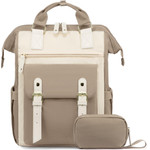 EXTRALINK Black Forest 40x30x15 cm Cabin-Size Travel Backpack + Toiletry Bag - KM02 Beige - (EX.95740)
