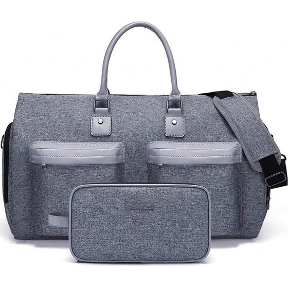 EXTRALINK Black Forest Travel Bag 51x20x33 cm, Expandable + Toiletry Bag - KM05 - (EX.95788)