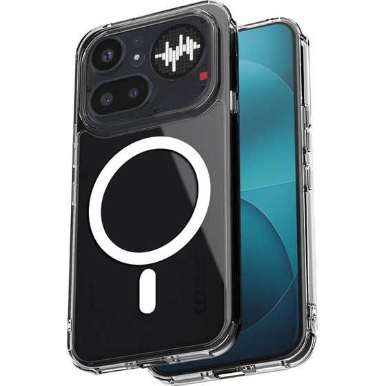 Crong Hybrid Clear Magnetic - MagSafe Nothing Phone 4a Pro Case (Transparent) - (CRGHCMNP4APCLR)