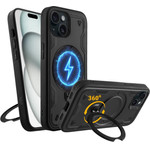 Idol 1991 ���� Iphone 15 6.1'' Armor Tpu Hyper Magsafe Stand Camera Guard BLACK