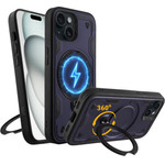 Idol 1991 ���� Iphone 15 6.1'' Armor Tpu Hyper Magsafe Stand Camera Guard BLUE