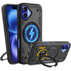 Idol 1991 ���� Iphone 16 6.1'' Armor Tpu Hyper Magsafe Stand Camera Guard BLACK