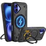 Idol 1991 ���� Iphone 16 6.1'' Armor Tpu Hyper Magsafe Stand Camera Guard BLACK
