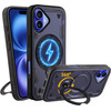Idol 1991 ���� Iphone 16 6.1'' Armor Tpu Hyper Magsafe Stand Camera Guard BLUE