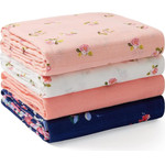 MOMCOZY SJ003 4 Pack Muslin Swaddle Blankets 47 X 47 Inches - (SJ003-Z200NB-A)