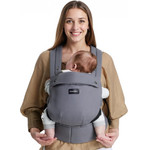MOMCOZY BC001 Baby Carrier Newborn To Toddler Cotton Grey - (BC001-GR12NB-A)