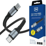 3MK Hyper Cable N-Series USB-C To USB-C cable, 1.5 m, 20 V/5 A, 100 W, black