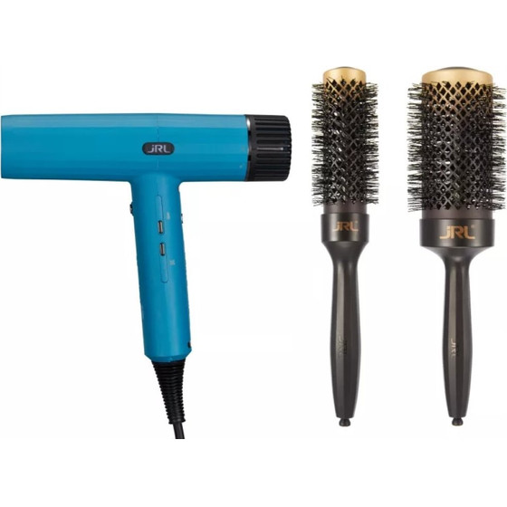 Jrl Hair Dryer Set Forte Pro 2020H With Brushes Blue - (FP2020H)
