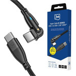 Kabel 3MK Hyper Cable N-Series USB-C Do USB-C 1m 20V/5A 100W czarny