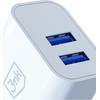 3MK Flowpower Wall Charger 2xUSB-A 10W 2.4A White