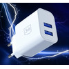 3MK Flowpower Wall Charger 2xUSB-A 10W 2.4A White