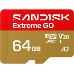 Sandisk Microsdxc Memory Card Extreme Go Android A2, 64Gb, Class 10 / UHS-1 U1 - (SDSQXGN-064G-GN6MN)