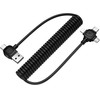 Lamtech 6-IN-1 Charging Cable TYPE-C/Usb To TYPE-C/LIGHTNING-MICRO-Usb 3A 1.5M Black - (LAM981104)