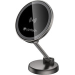 Lamtech Foldable Magnetic Metallic Car Holder & Wireless Charger 15W - (LAM980893)