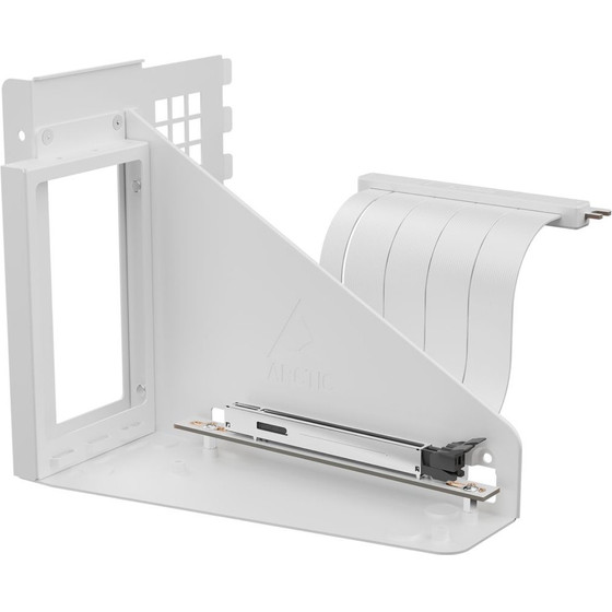 Arctic Accelero Vertical Gpu Mount (White) Pcie 4.0x16 Riser Cable 160mm - (ACOTH00013A)