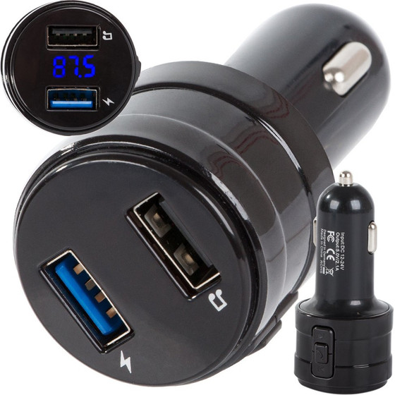 EXTRALINK Transmiter Fm Bluetooth 2X Usb - (EX.98338)