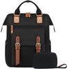 EXTRALINK Black Forest Backpack Subduction 40X30X15 Cm + Cosmetic Bag - KM02 Black - (EX.95733)
